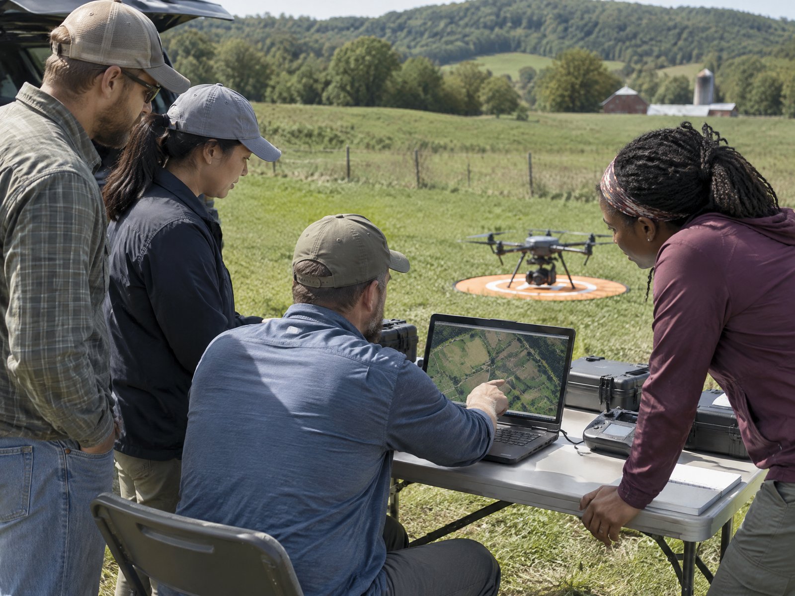 Drone photo illustrating: Drone mapping and photogrammetry courses
